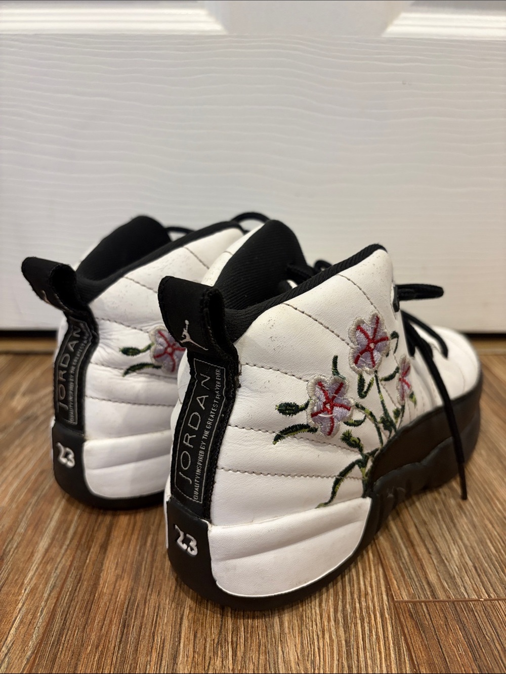 Air Jordan 12 Retro GS "Floral" Sneakers - Size 2Y